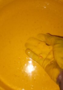 second-time-of-adding-water-to-the-okpa-batter
