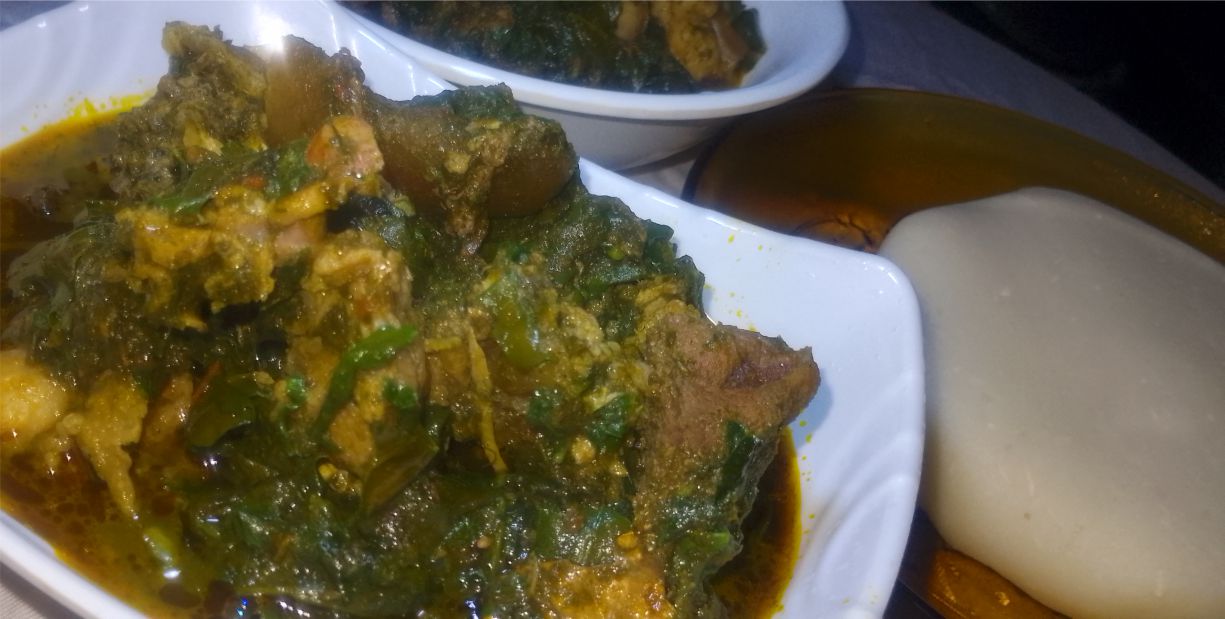 Afang-soup-served-with-fufu